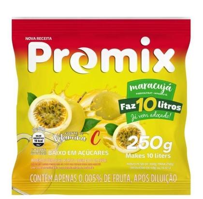 Imagem de Refresco Pó Promix Caixa Com 10 Unidades De 250G Maracujá