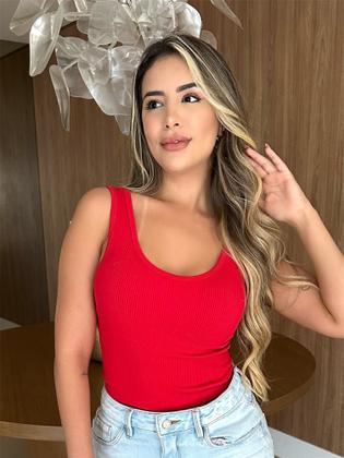 Imagem de Regata Cropped Básica Colorida Elástico Feminina Importado Codigo MD-02