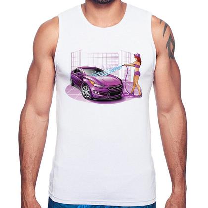 Imagem de Regata Lava Jato Carro Roxo - Foca na Moda