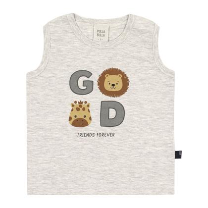 Imagem de Regata Mescla Primeiros Passos Menino - 53350-60