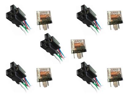 Imagem de Relé Auxiliar C/led C/chicote 40/30a Uso Geral Universal 5pç