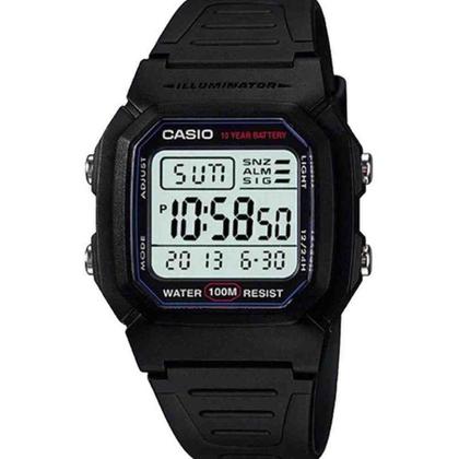 Imagem de Relogio Casio Preto Masculino W-800H-1AVDF