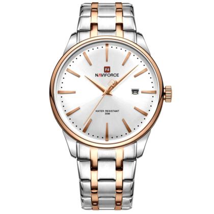 Imagem de Relógio de Quartzo Masculino Pulseira de Aço inoxidável Resistente à água