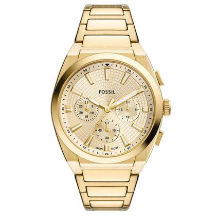Imagem de Relógio Fossil Masculino Everett Dourado - FS6119/1DN