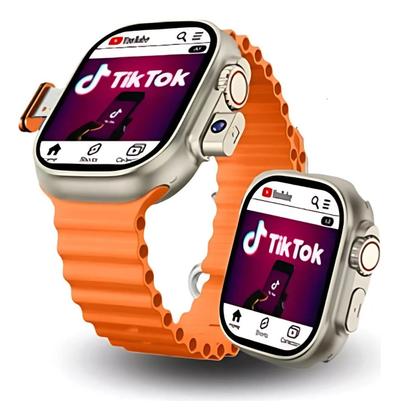 Imagem de Relógio Hw Ultra2 Laranja IA Chat-GPT NFC 49mm com Módulos para Vida Saudável