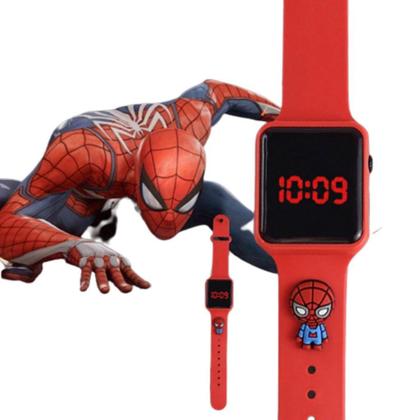 Imagem de Relógio Infantil digital Homem Aranha  Pulseira de desenho - SMACTUDO