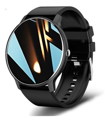 Imagem de Relógio Inteligente Smartwatch Redondo Serie 9 Preto WR99 Feminino Masculino Digital Rosa