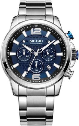 Imagem de Relógio MEGIR Analógico Quartzo Cronógrafo 3ATM