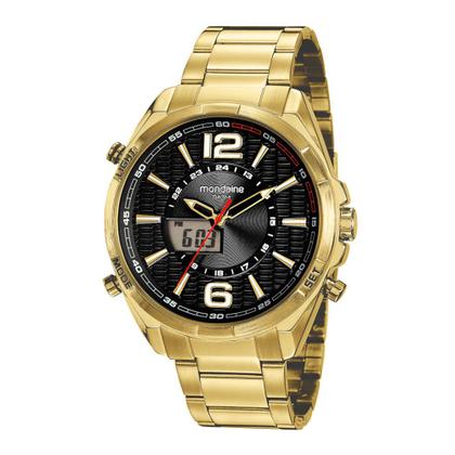 Imagem de Relogio Mondaine Dourado Masculino Anadigi 32225gpmvde1 Top