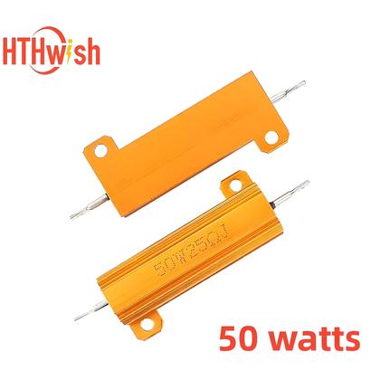 Imagem de Resistor De Carga 50W 3ohm 6ohm 8ohm 10ohm Com Carcaça Metálica Para Decodificador LED De Luz De