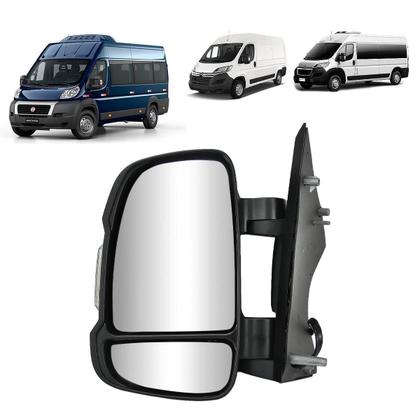 Imagem de Retrovisor ducato 18/23 boxer / jumper eletrico braco curto le (s/ sensor) (c/ desembacador)
