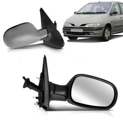 Imagem de Retrovisor Megane 1999 2000 2001 2002 2003 Com Controle Capa Primer