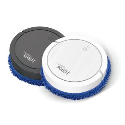 Robo de Limpeza Passa Pano e Varre Recarregável Usb C Branco