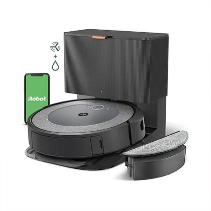 Imagem de Robô Roomba i5+ Combo Aspirador e Passa Pano com esvaziamento Automático da iRobot - Bivolt