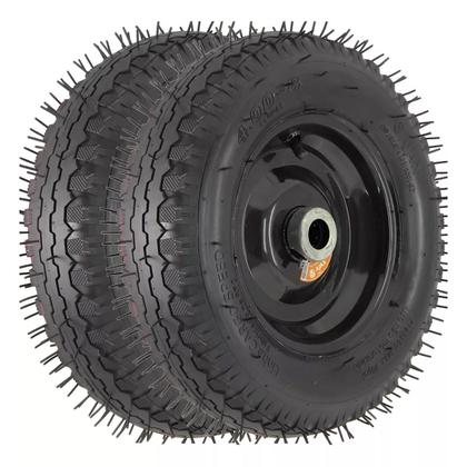 Imagem de Roda pneumática cargo ajax rolamento rolete 4 lonas 4.00-8 - kit 2