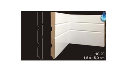 Imagem de RODAPÉ CAVIMAD C/ PASSA FIO 15 x 150 - HC29 15 BARRAS