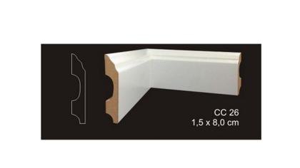 Imagem de RODAPÉ CAVIMAD C/ PASSA FIO 15 x 80 - CC26 6 BARRAS