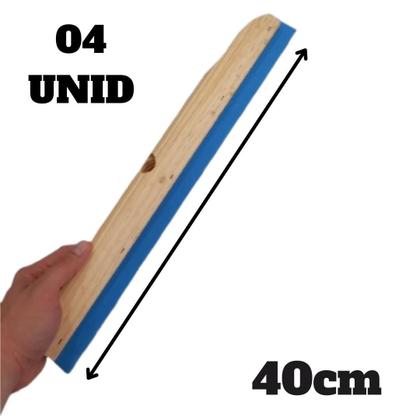 Imagem de Rodo De Madeira Duplo 40cm Resistente 04 UNID