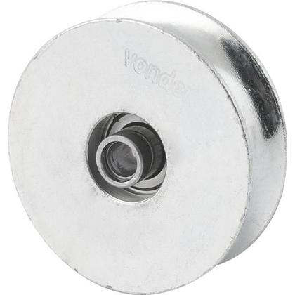 Imagem de Roldana p/ Portão 2.1/2"Tipo U Aço Zincado R.Bucha Vonder