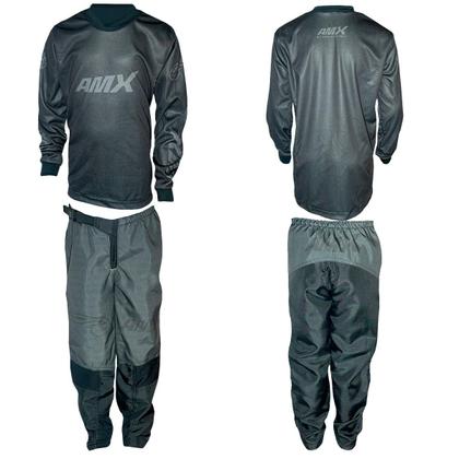 Imagem de Roupa Motocross Infantil Trilha Off-road Cross Preto Cinza