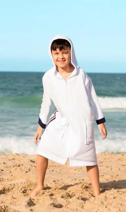 Imagem de Roupão Infantil Atoalhado Manga Longa com Zíper - Ref 930