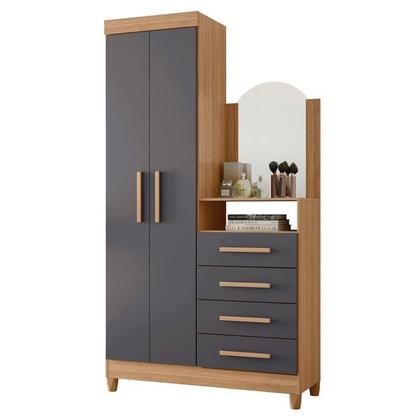 Imagem de Roupeiro/comoda albatroz capri nature titanium