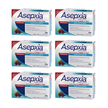 Imagem de Sabonete Asepxia 80G Esfoliante - Kit Com 6Un