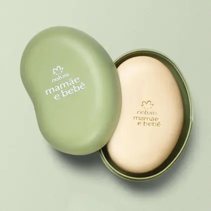 Imagem de Sabonete em Barra Mamãe e Bebê com Saboneteira Natura 100g