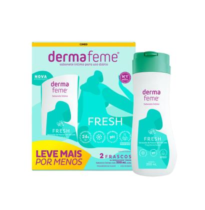 Imagem de Sabonete íntimo dermafeme fresh  kit 2 x 200ml