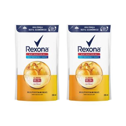 Imagem de Sabonete Liquido Rexona Refil 200Ml Multivitaminas - 2Un