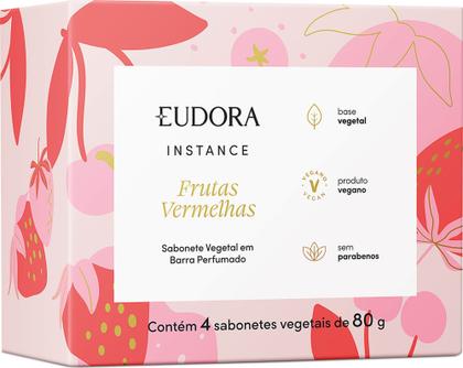 Imagem de Sabonete Vegetal em Barra Perfumado Instance Frutas Vermelhas 4x80g