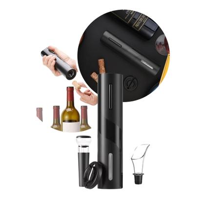 Imagem de Saca Rolhas Abridor De Vinho Automático Elétrico Dupla Rotação Kit 4 em 1 Profissional Sommelier