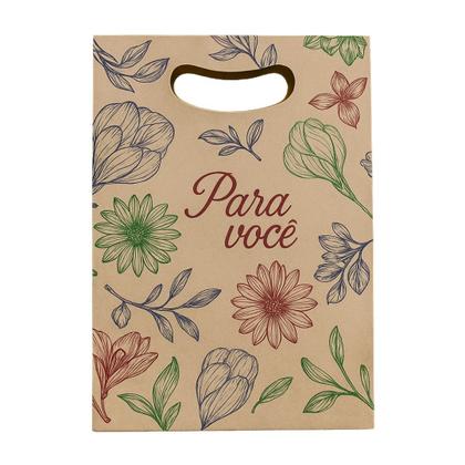 Imagem de Sacola Para Você 20x29cm C/10 Un Presente Criativo, Love, Aniversário, Eu Te Amo, Coração