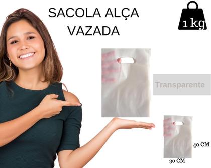 Imagem de Sacolas Plásticas Boca de Palhaço - Atacado - 1kg