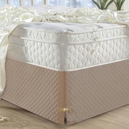 Imagem de Saia Box Queen Matelada C/ Pingente Luxuosa Padrão Varias Cores