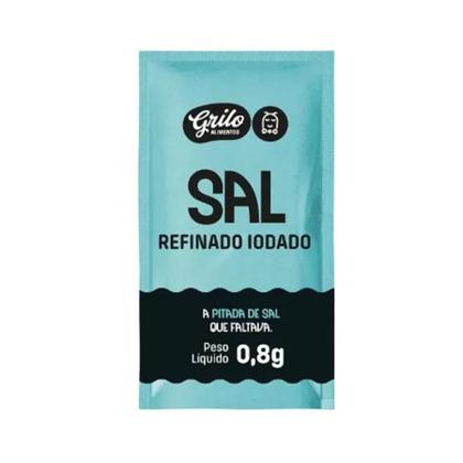 Imagem de Sal Sachê Grilo Alimentos 0,8G Caixa Com 1000 Unidades