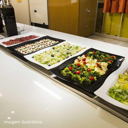 Imagem de Saladeira Moove Rasa Retangular 3L Vermelha em Polipropileno Linha Tropical VEM