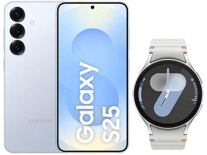Samsung Galaxy S25 ＆ Pixelwatch Samsung Galaxy S25 5G 256GB Galaxy AI Azul - 12GB RAM + Smartwatch