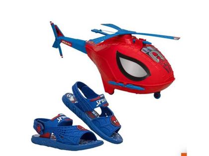 Imagem de Sandália Homem Aranha Sky Operation Menino Azul/Vermelho Ref:23064