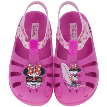 Imagem de Sandália Infantil feminina Disney Baby Babuche Papete Para Menina Minnie Percata para Criança Grendene Kids 22303