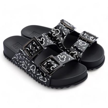 アッキー Sandalia Zaxy Partner Feminina Papete Joy Mickey Fivelas - Papete