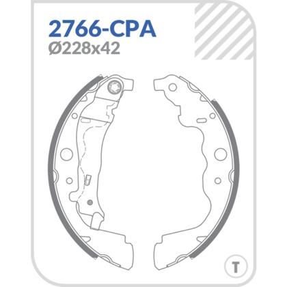 Imagem de Sapata de Freio Renault Oroch 2015 a 2024 COBREQ 2766-CPA