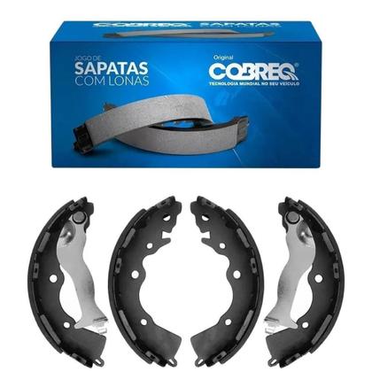Imagem de Sapata Lona Freio HB20 1.0 HB20S HB20X 1.6 2012 a 2019 Traseira Cobreq