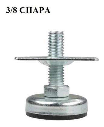 Imagem de Sapata Regulavel P/móveis 3/8 C/chapa Fixação 06 Unidades