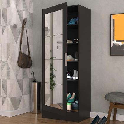 Sapateira 1 Porta com Espelho Jade Multimóveis V6006 - Sapateira