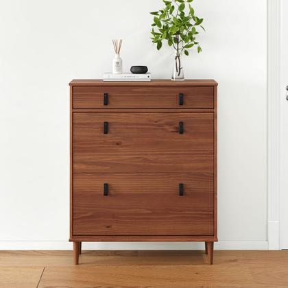 Imagem de Sapateira Madeira Vertical Organizadora 2 Portas 1 Gaveta Mikka Castanho