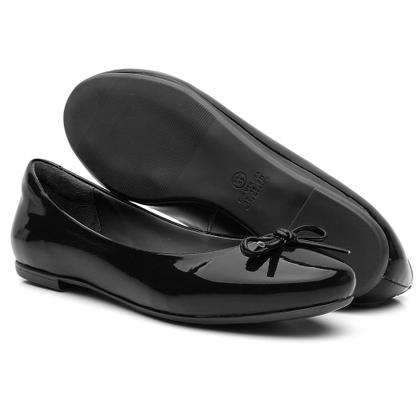 Imagem de Sapatilha Bico Redondo Leticia Alves Lisa Basica com Laço Pequeno