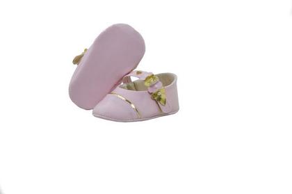 Imagem de Sapatilha de Bebê Feminina Verniz Rosa Bebê