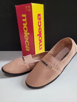 Imagem de Sapatilha Feminina Moleca 52059 Tecido Brim e Orion Várias Cores e Estampas