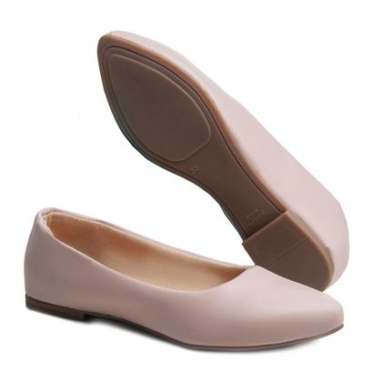 Imagem de Sapatilha Feminina Rosa Bebe Bico Fino Casual Elegante